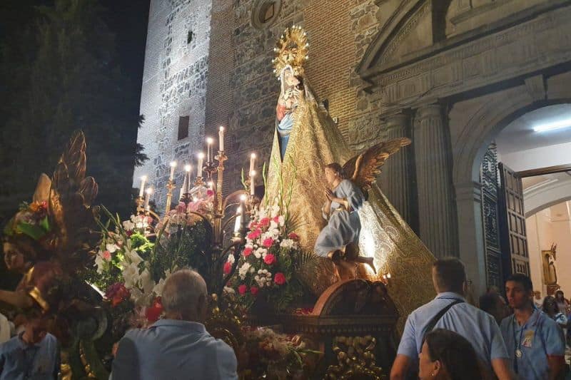 La Virgen de la Torre se prepara para ‘subir’ a su ermita en Los Berrocales