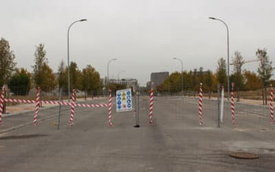 El tramo final de la calle Peñaranda de Bracamonte del Ensanche de Vallecas se abrirá al tráfico cuando se complete la etapa 1 de la vía borde de Valdecarros