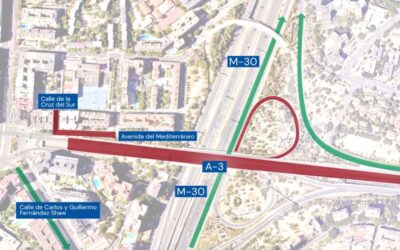 Las obras de la L11 provocan el cierre completo de la A-3 en Conde de Casal durante la noche de este miércoles